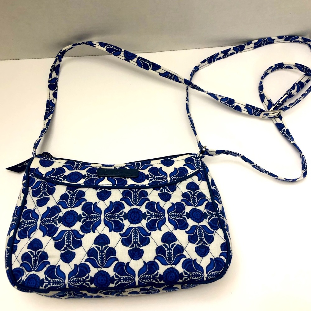 Vera Bradley Blue & White Medium Size Crossbody